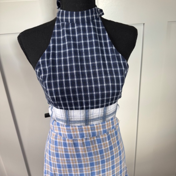 Urban Outfitters UO Mixed Plaid Halter Midi Dress (S) | NWOT - Picture 3 of 4